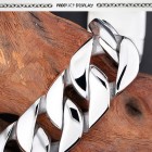 Мужской браслет зеркальный стальной шириной 26 мм