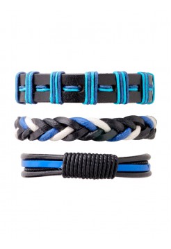 Сет из 3 браслетов "Blue Exellent"
