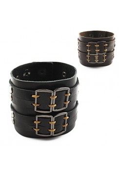 Браслет кожаный "Men Power"