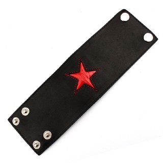 Браслет кожаный "Red Star"