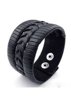 Браслет кожаный "Rivet"