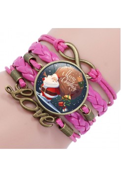 Браслет "Pink Brown Santa"