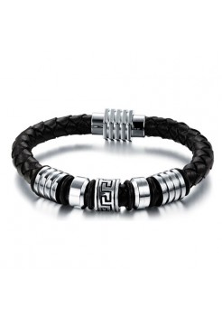 Браслет кожаный "Round"