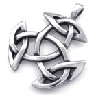 Кулон в виде символа кельтской триады - троичности времени