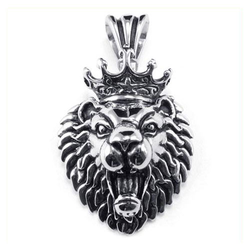 Кулон король лев "The Lion King" в виде головы льва с короной