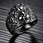 Мужское удобное кольцо "Лев" из стали